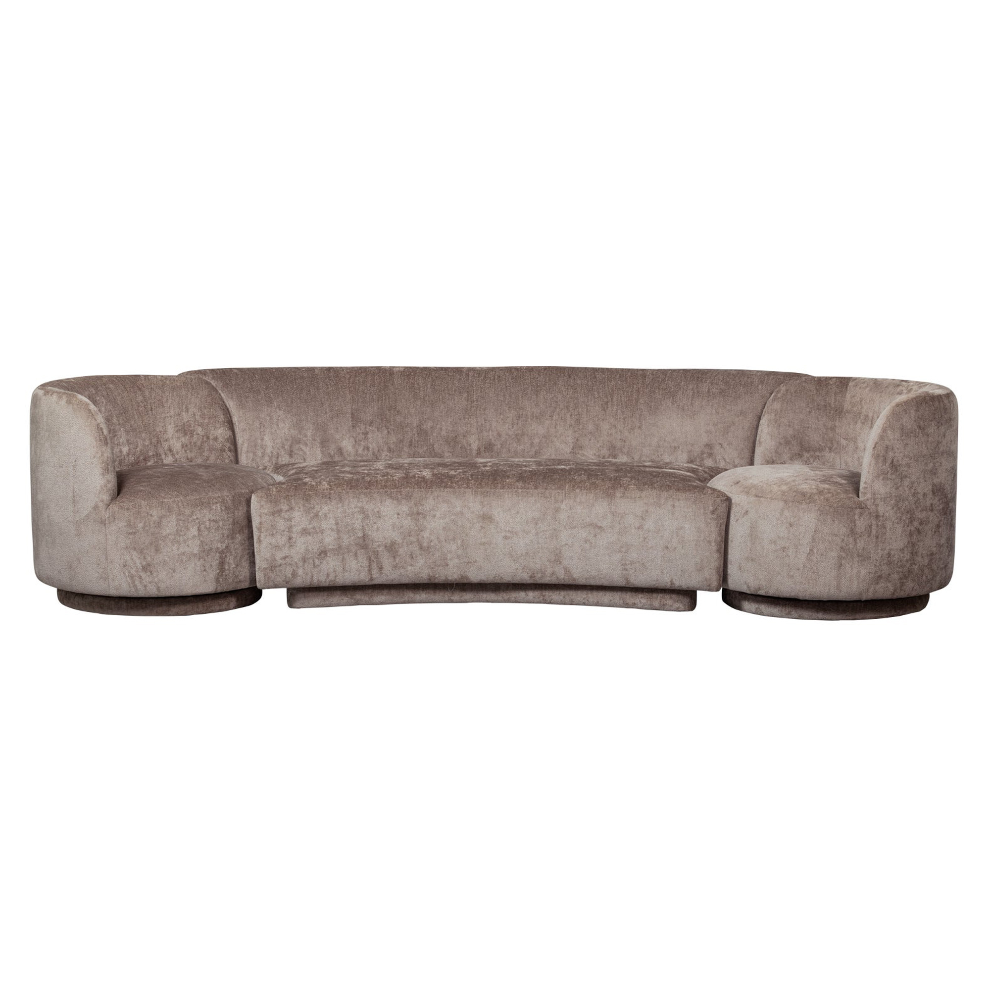 Woood Sæt med Sofa og Lænestole 2 stk Popular Taupe