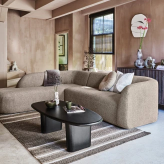 Woood Hjørnesofa Venstre <strong>Sloping</strong>  Beige