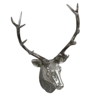 Werner Voss Vægdekoration <strong>Deer Head</strong>  Sølv Blank