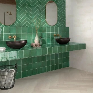 Dune Vægflise <strong>Tabarca</strong>  Grøn Blank 15x15 cm