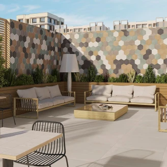 Dune Heksagon Klinker Berlin Aquamar Mat 22x25 cm