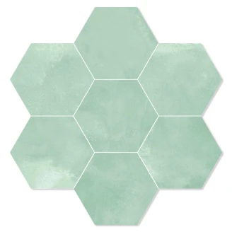 Dune Heksagon Klinker Berlin Aquamar Mat 22x25 cm