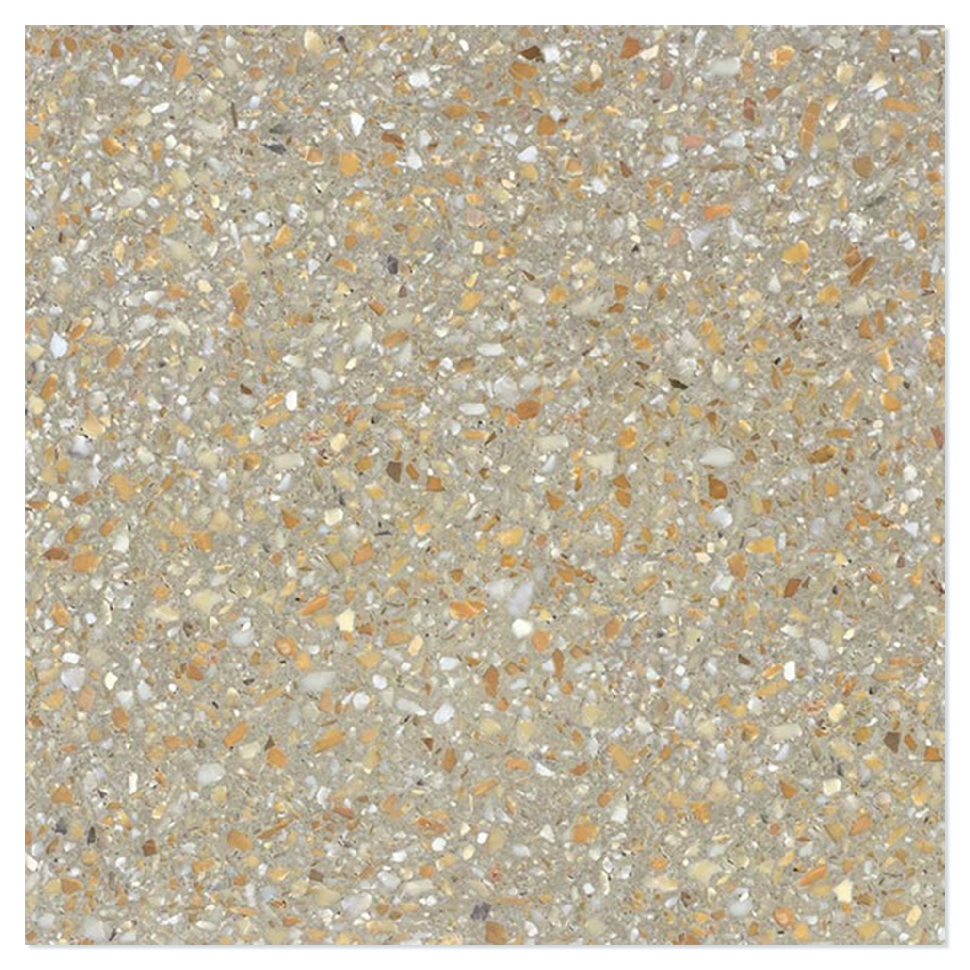 Terrazzo Graniglia Ocra Perlato Poleret 20x20 cm