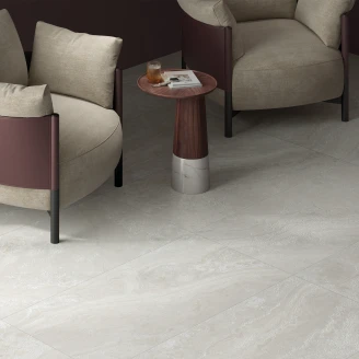 Klinker <strong>Lithos</strong>  Hvid Mat-Struktur 3D 90x90 cm