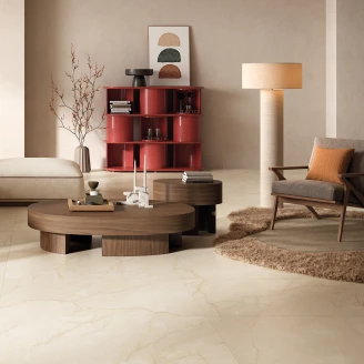 Marmor Klinker <strong>Venata</strong>  Lys Beige Mat 60x60 cm