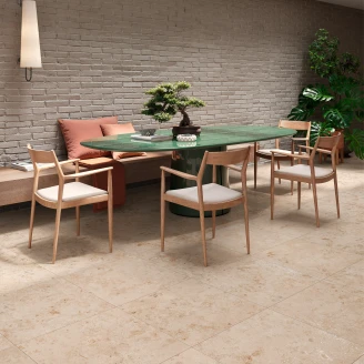Klinker <strong>Kalksten Fjäll</strong>  Beige Mat-Struktur 3D 60x60 cm