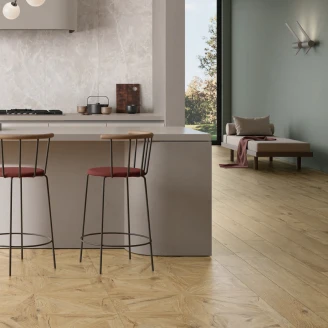 Træklinker <strong>Grainwood</strong>  Sandbrun Mat-Struktur 3D 30x120 cm