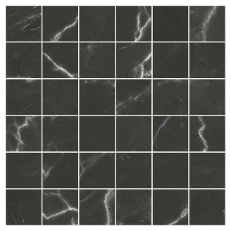 Marmor Mosaik Klinker <strong>Venata</strong>  Sort Mat-Satin 30x30 (5x5) cm
