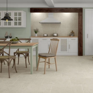 Klinker <strong>Kalksten Sand</strong>  Grå Beige Skridsikker Mat 60x120 cm