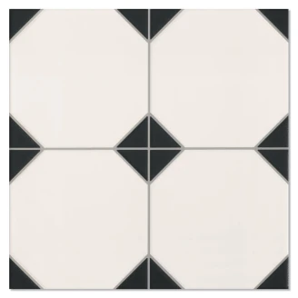 Klinker <strong>Oxford</strong>  Hvid Base Mat 33x33 cm