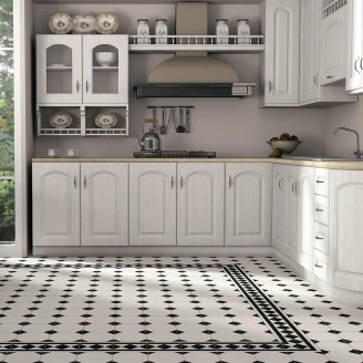 Klinker <strong>Oxford</strong>  Hvidt Vinkel Hjørne Mat 33x33 cm