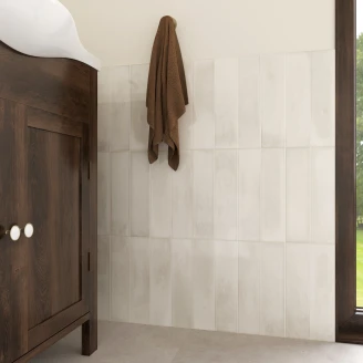 Dekor Vægflise <strong>Ember</strong>  Gråbeige Blank 30x60 cm