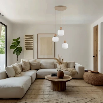 Hængende Lampe Trio <strong>Elaya</strong>  Hvid Mat