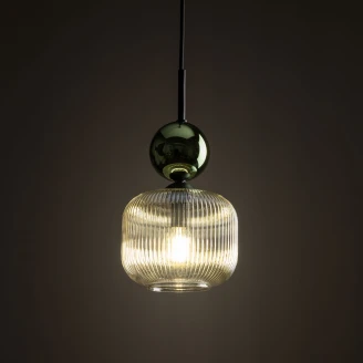 Hængende Lampe <strong>Elios</strong>  Grøn Blank