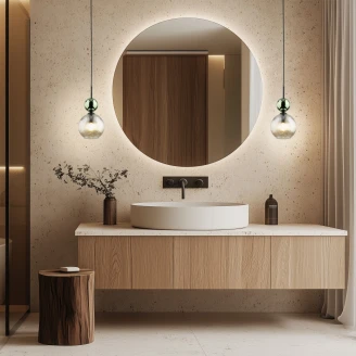 Hængende Lampe Uno Rund <strong>Elios</strong>  Grøn Blank