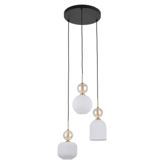 Hængende Lampe Trio Cirkel <strong>Elios</strong>  Hvid Mat