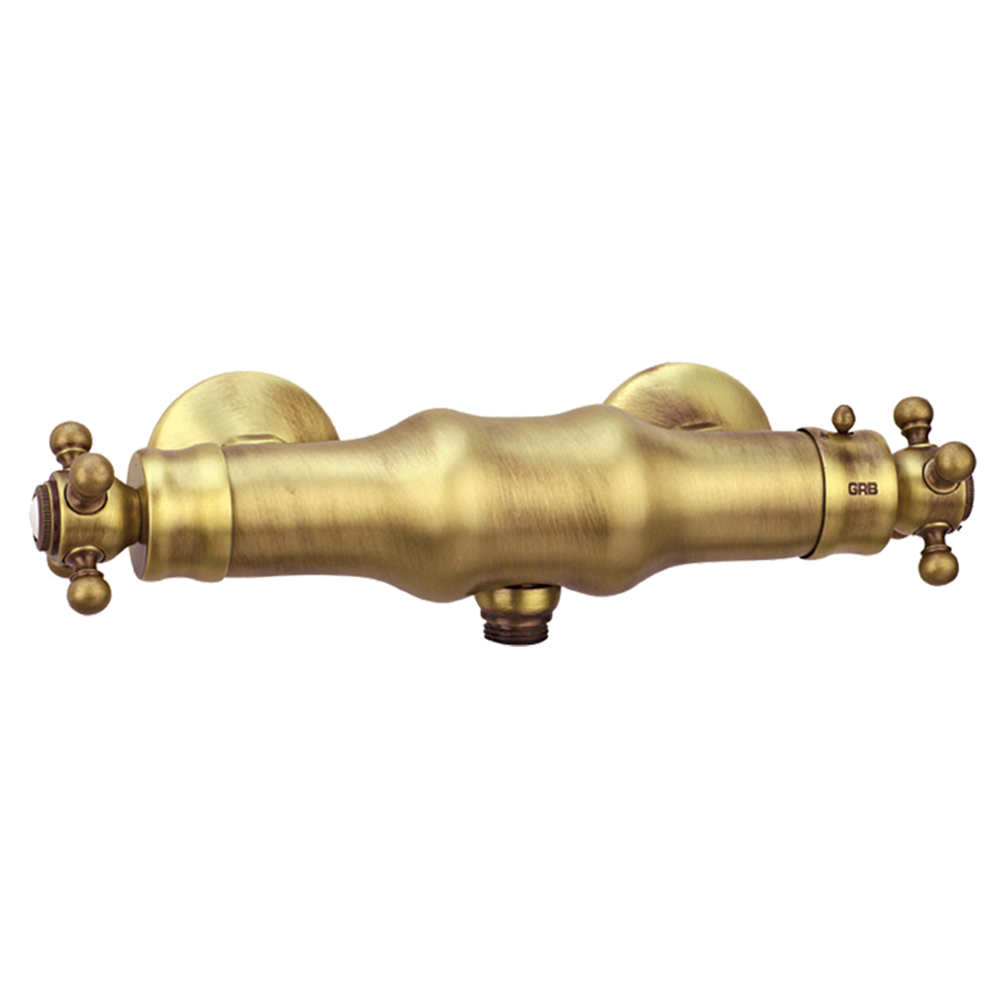 Brusearmatur med Brusesæt Alderton Messing Mat med Termostat