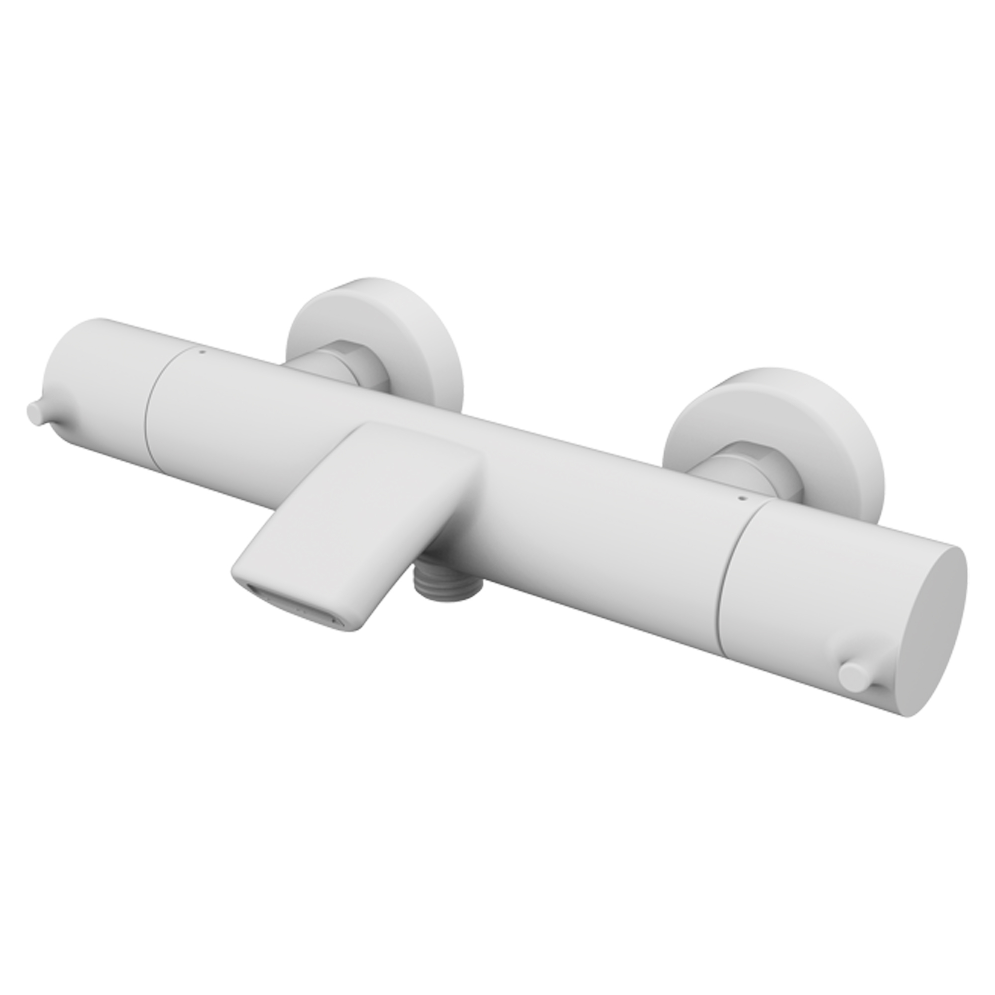 Badekar Armatur Carenza Hvid Mat med Termostat