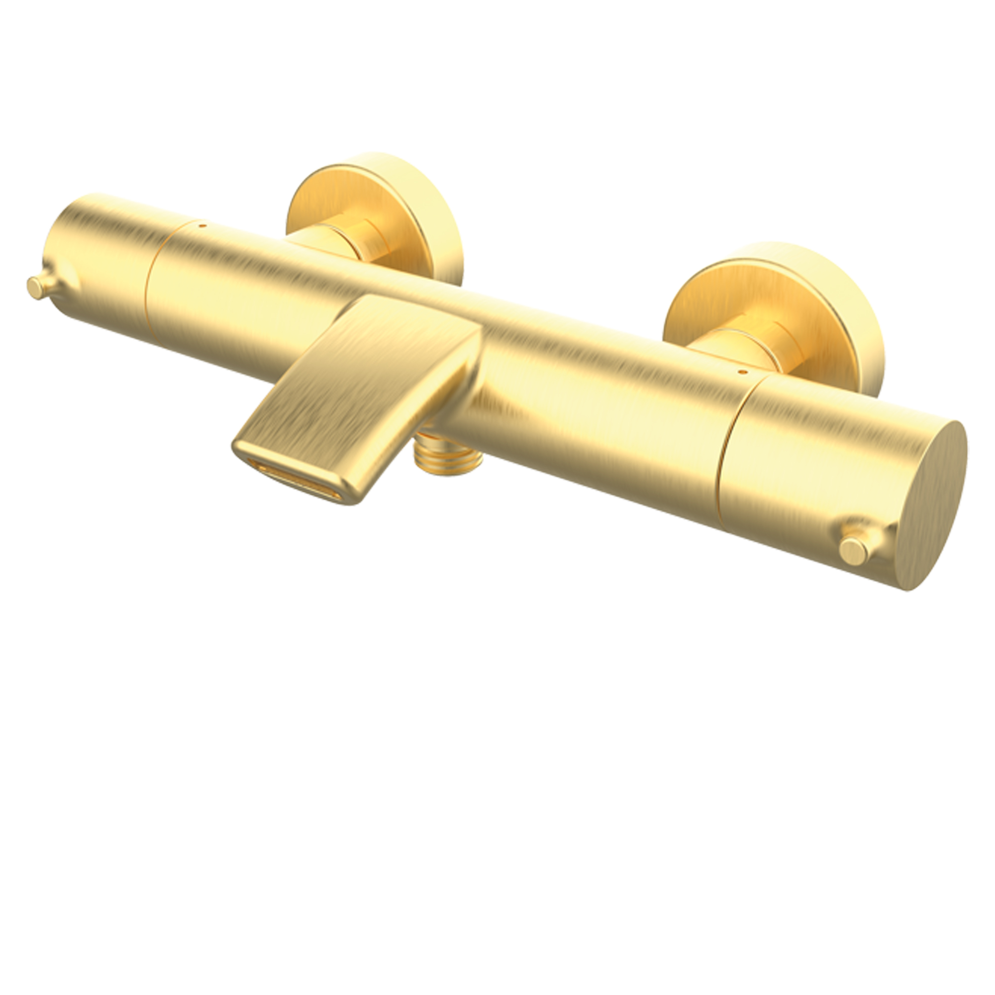 Badekar Armatur Carenza Guld Mat med Termostat