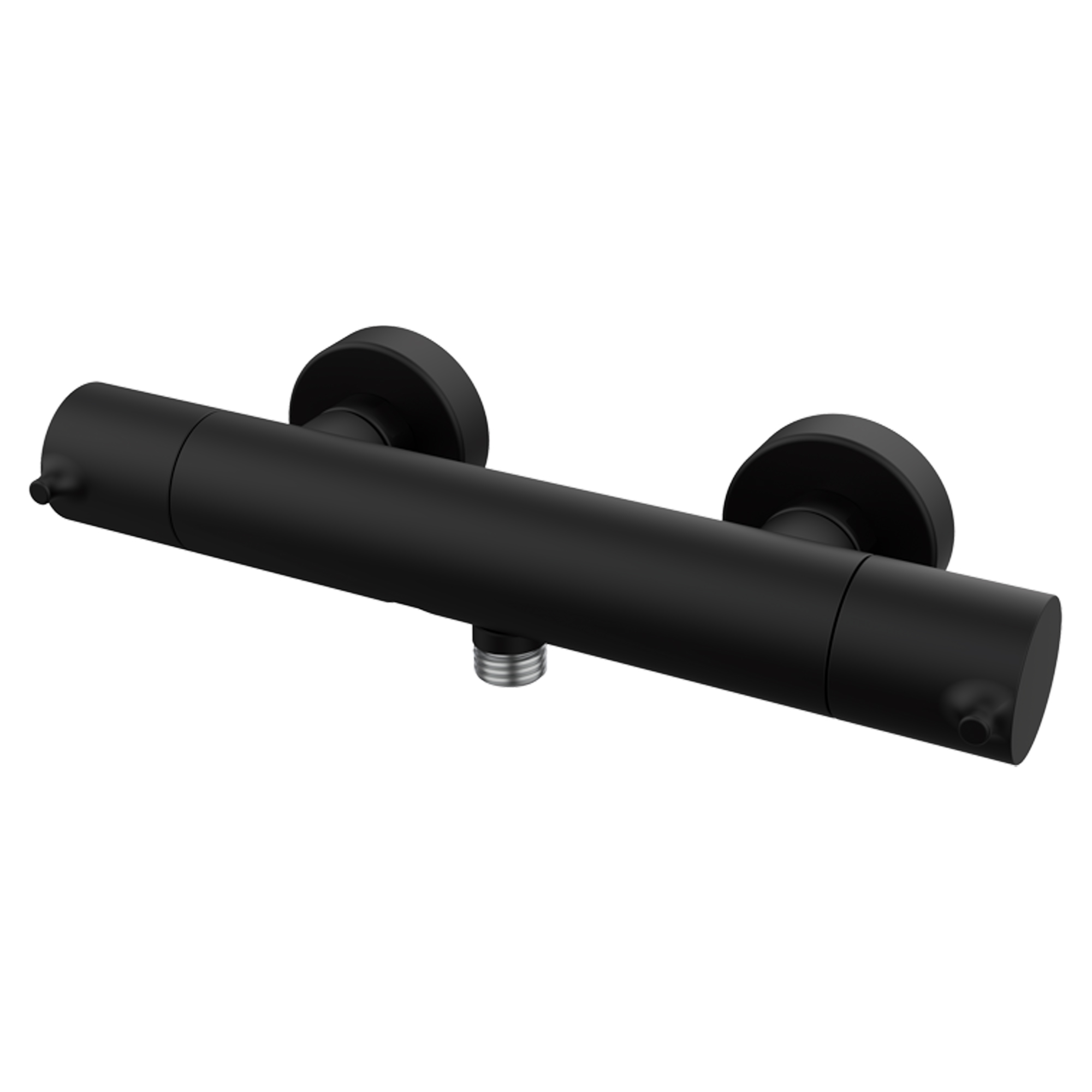 Brusearmatur Carenza Sort Mat med Termostat