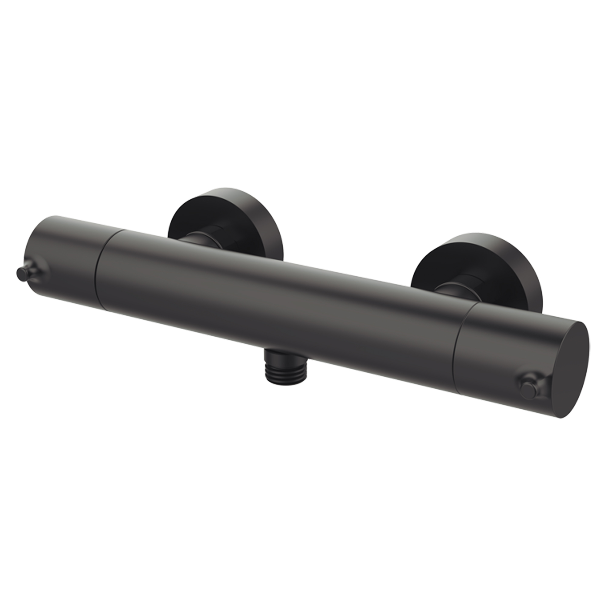 Brusearmatur Carenza Metal Sort Mat med Termostat