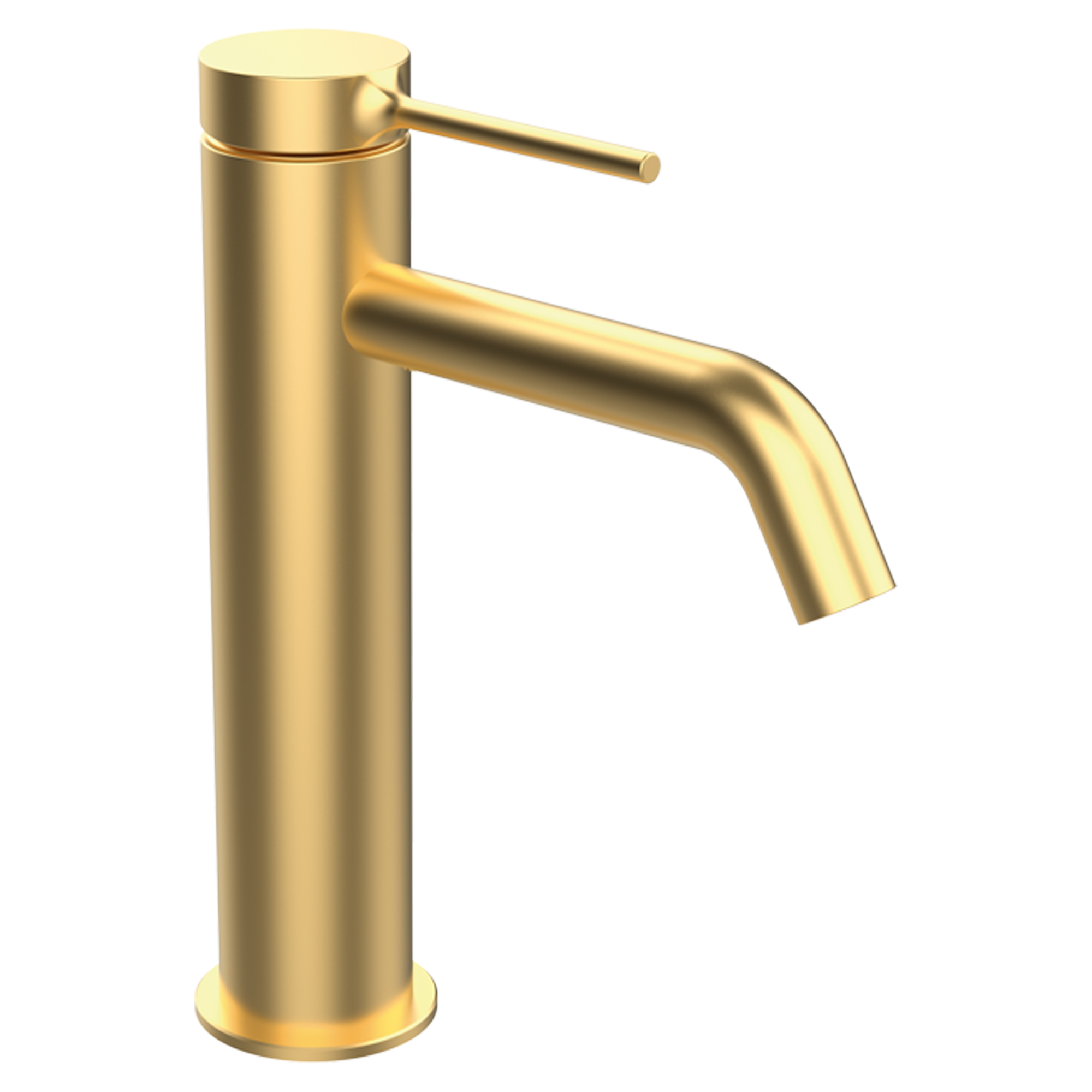Håndvaskarmatur Carenza 20 cm Guld Mat Høj