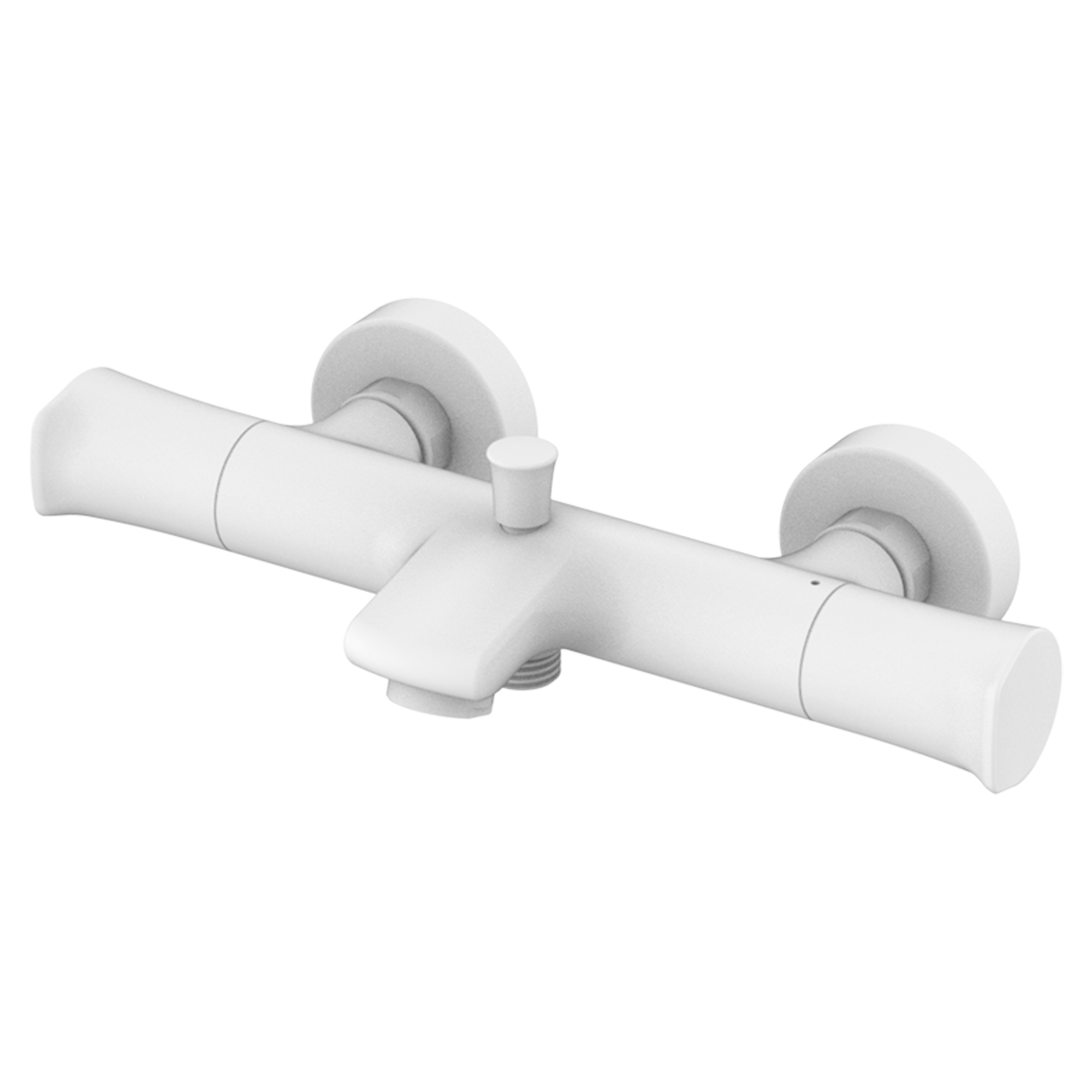 Badekar Armatur Havren Hvid Mat med Termostat