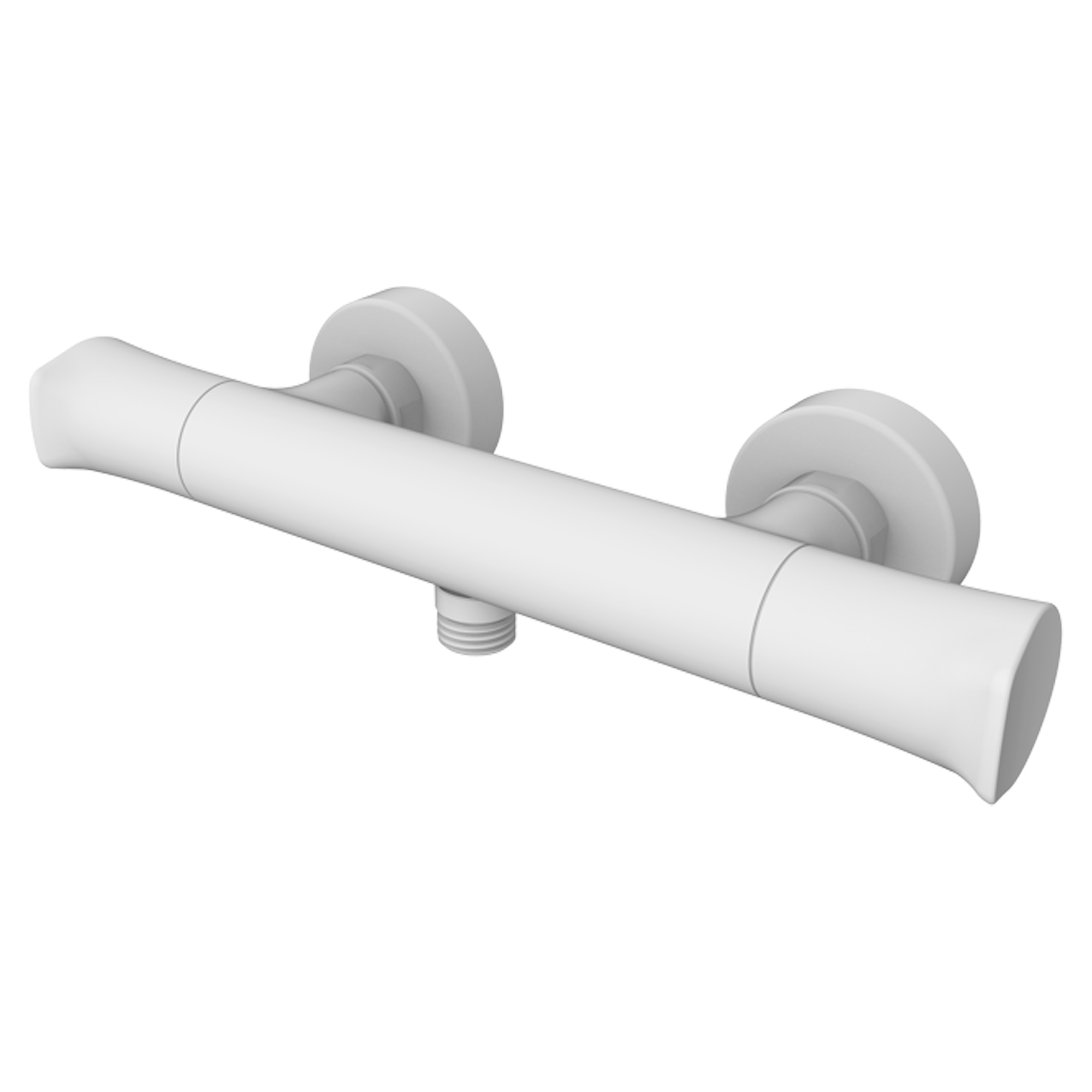 Brusearmatur Havren Hvid Mat med Termostat