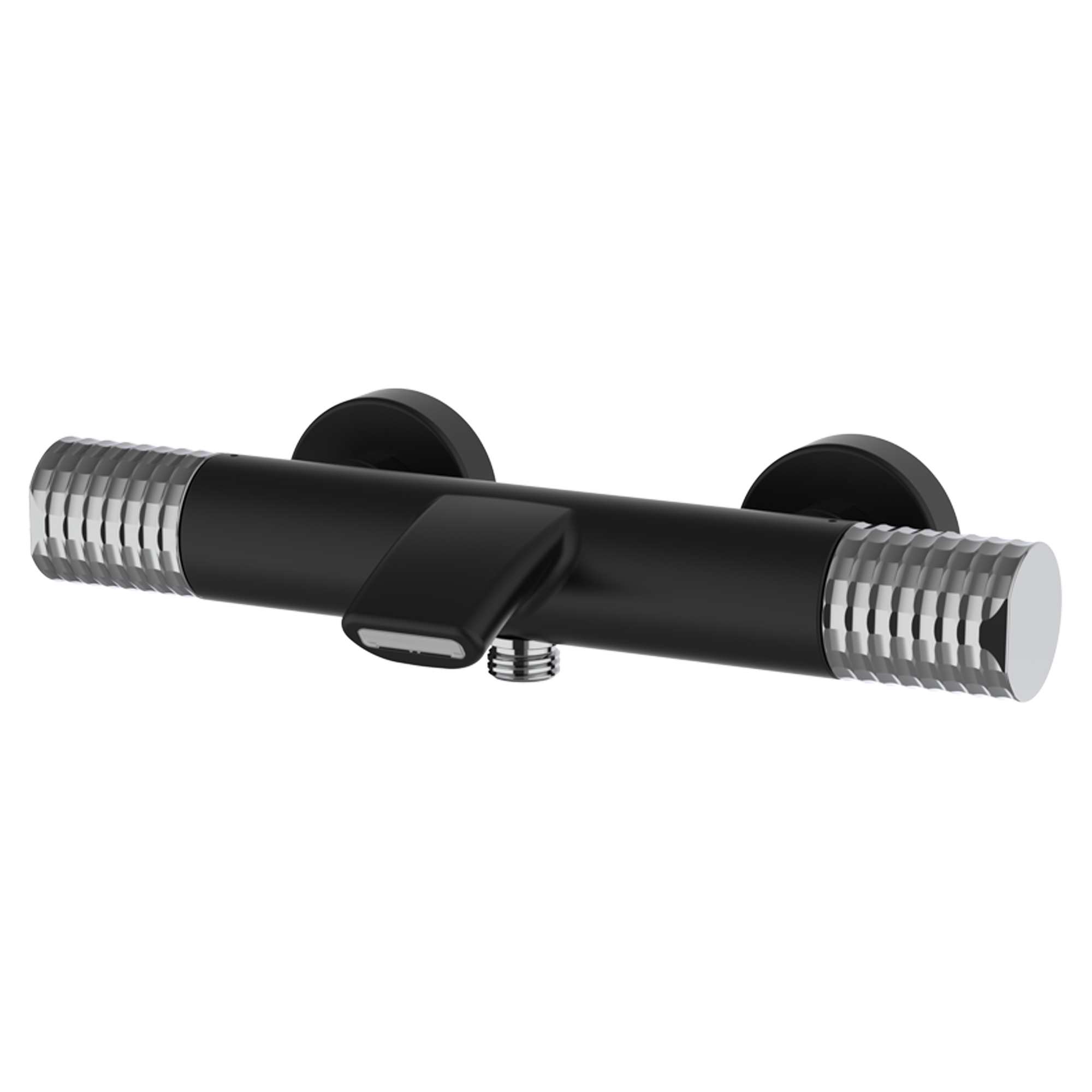 Badekar Armatur Elandra Sort Mat med Termostat