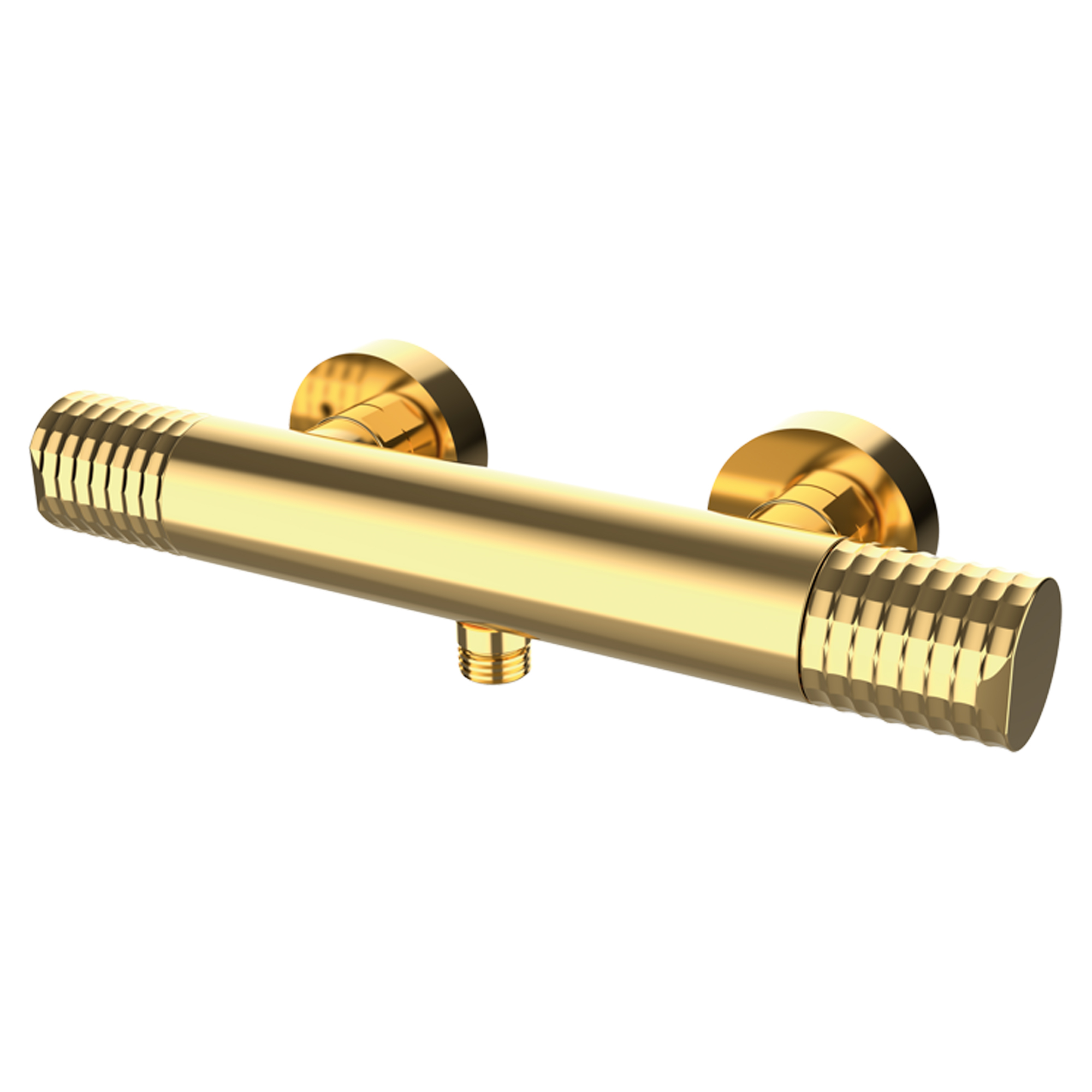 Brusearmatur Elandra Guld Mat med Termostat