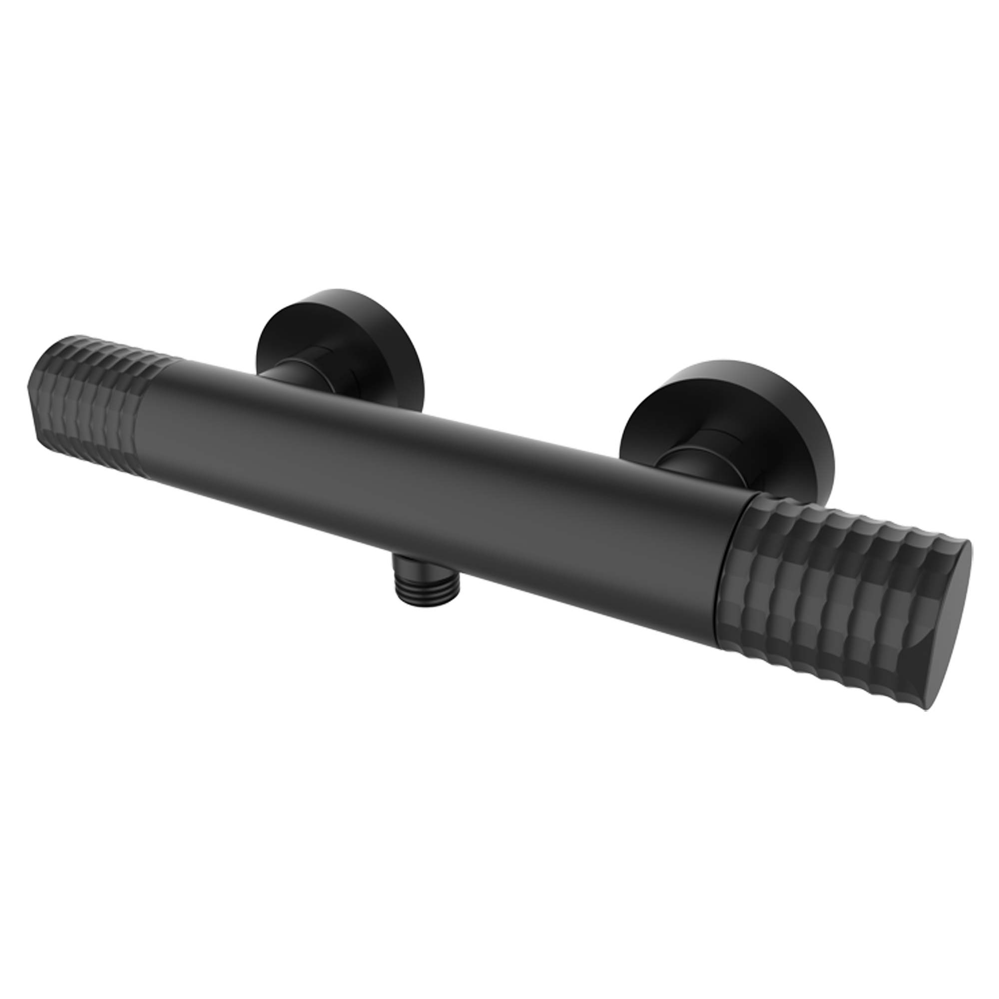 Brusearmatur Elandra Metal Sort Mat med Termostat