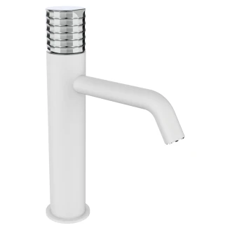 Håndvaskarmatur <strong>Elandra</strong>  22 cm Hvid Mat Høj