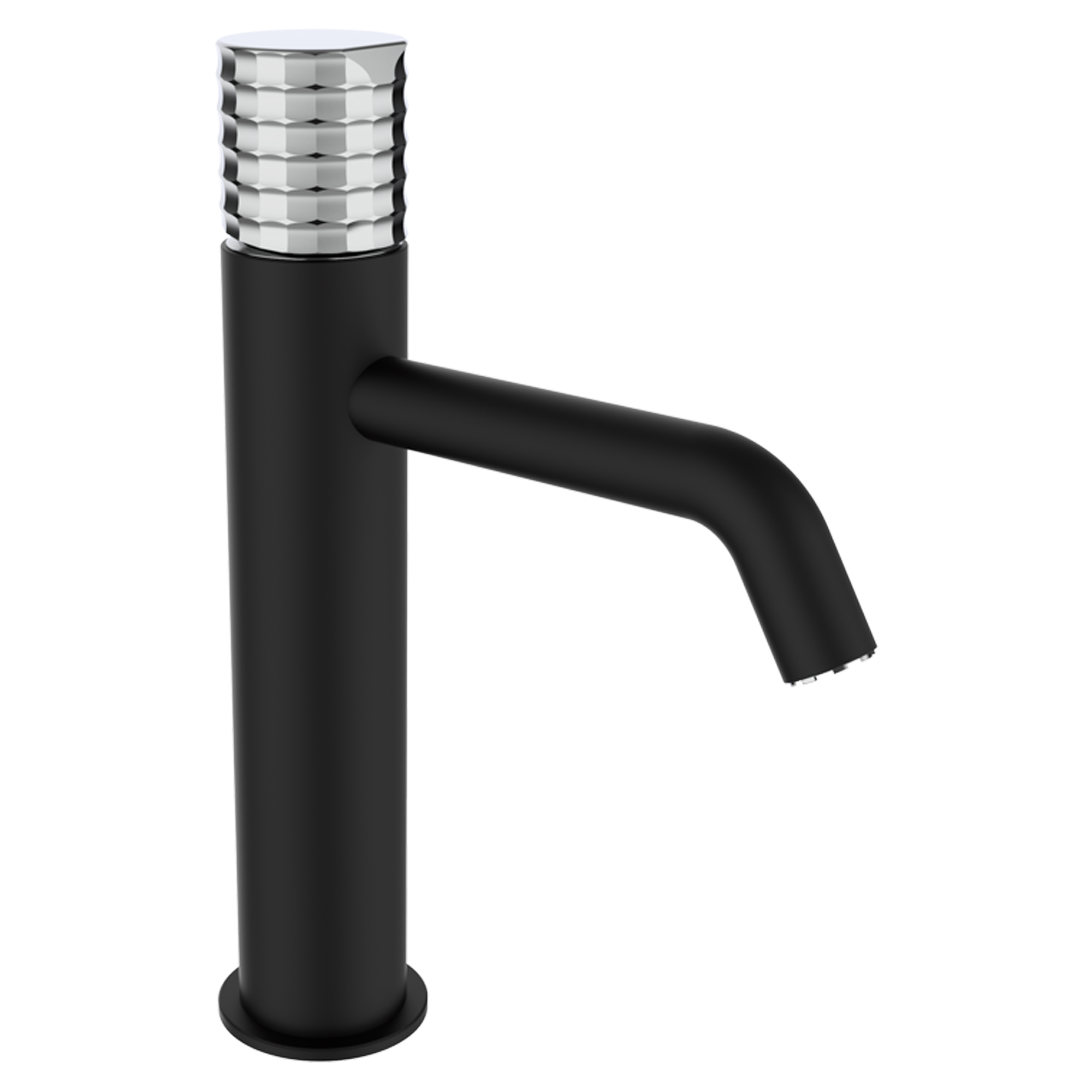 Håndvaskarmatur Elandra 22 cm Sort Mat Høj