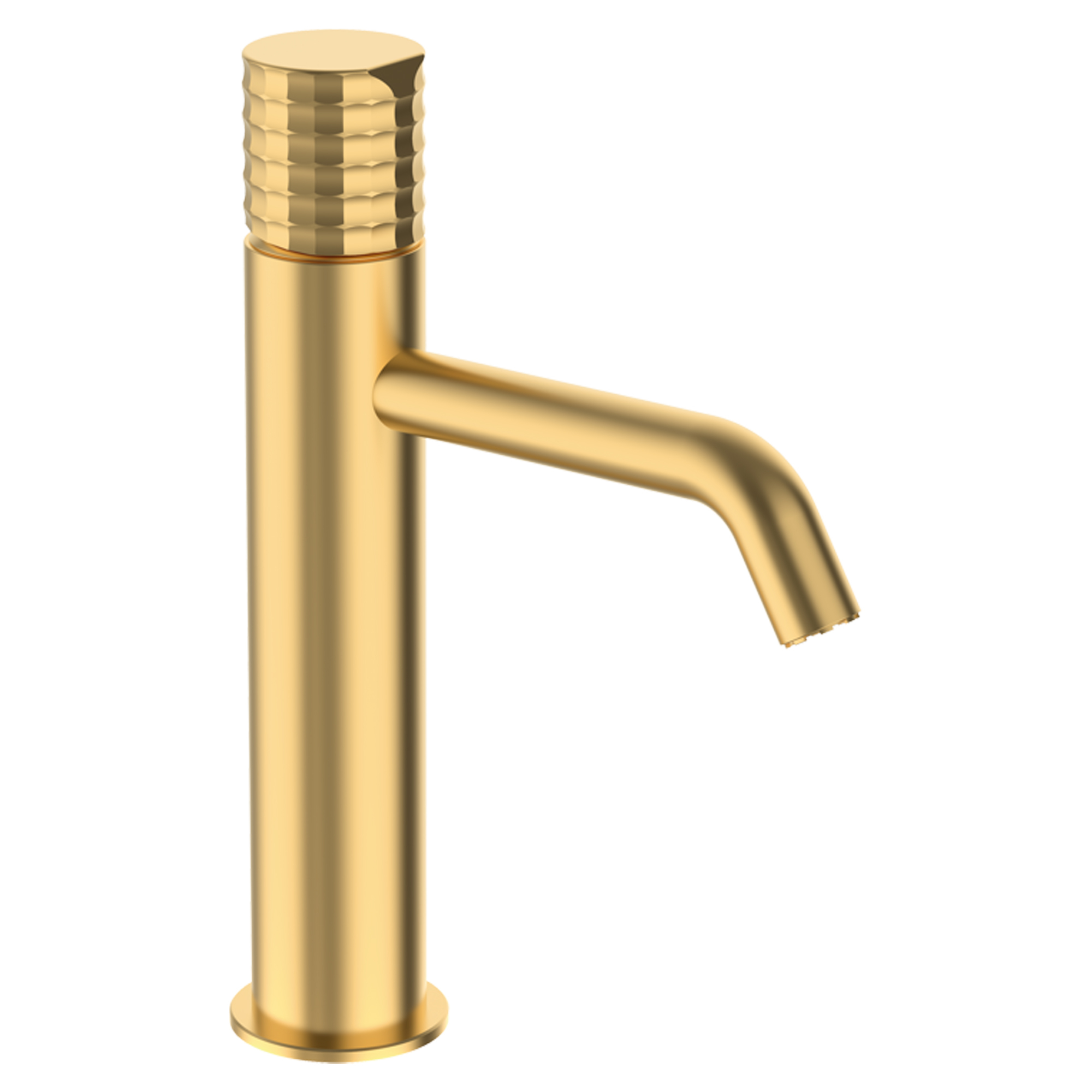 Håndvaskarmatur Elandra 22 cm Guld Mat Høj