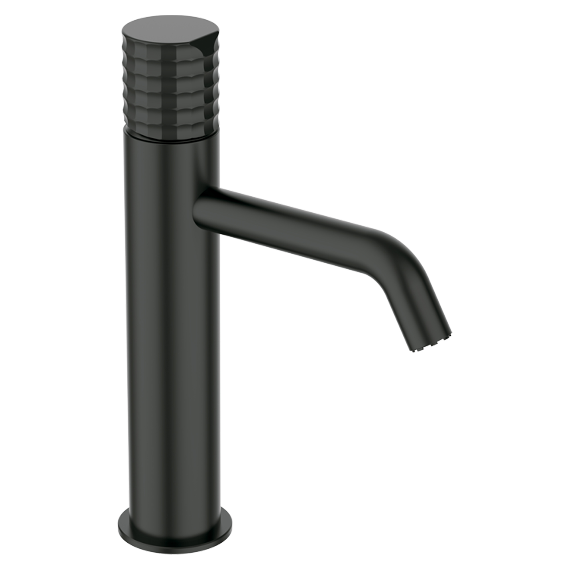 Håndvaskarmatur Elandra 22 cm Metal Sort Mat Høj