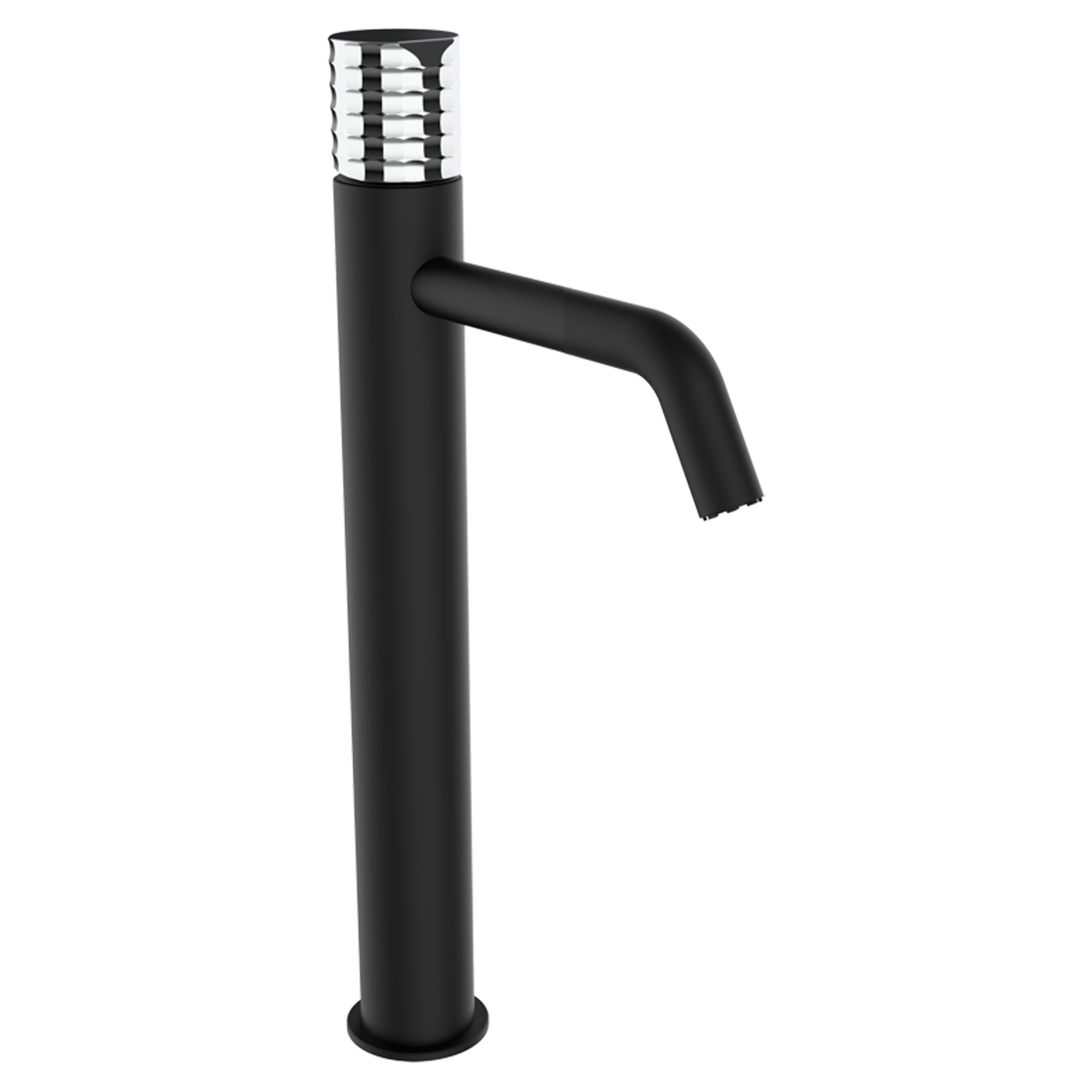 Håndvaskarmatur Elandra 31 cm Sort Mat Høj