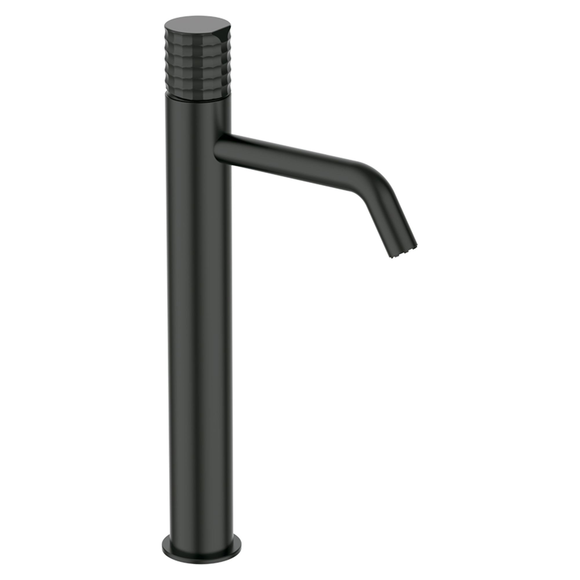 Håndvaskarmatur Elandra 31 cm Metal Sort Mat Høj