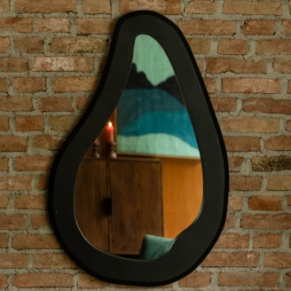 Dutchbone Spejl L <strong>Aren</strong>  Sort