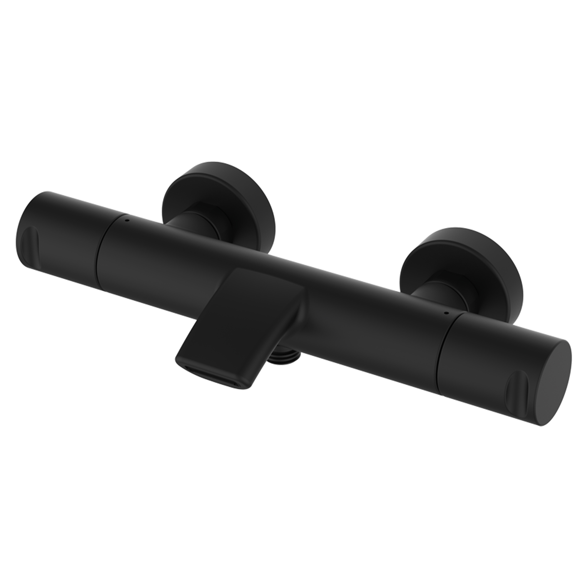 Badekar Armatur Kelver Sort Mat med Termostat