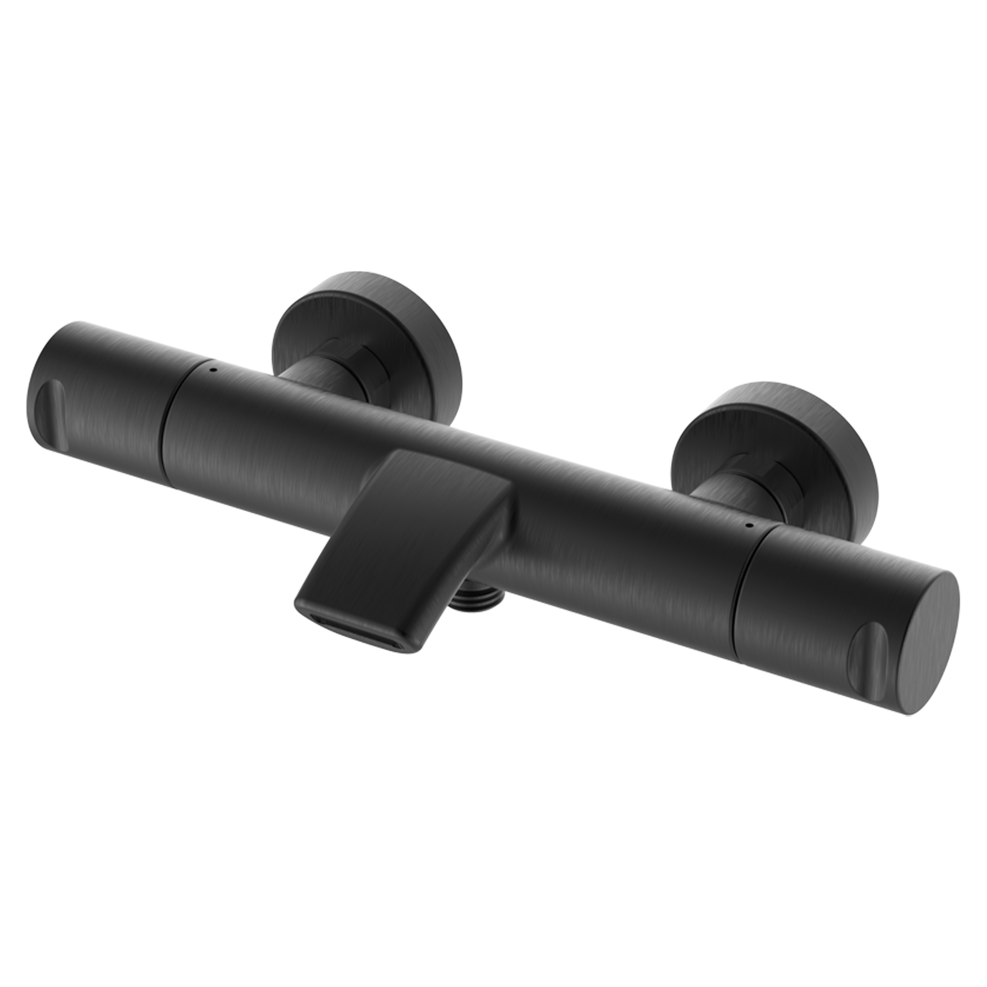 Badekar Armatur Kelver Metal Sort Mat med Termostat