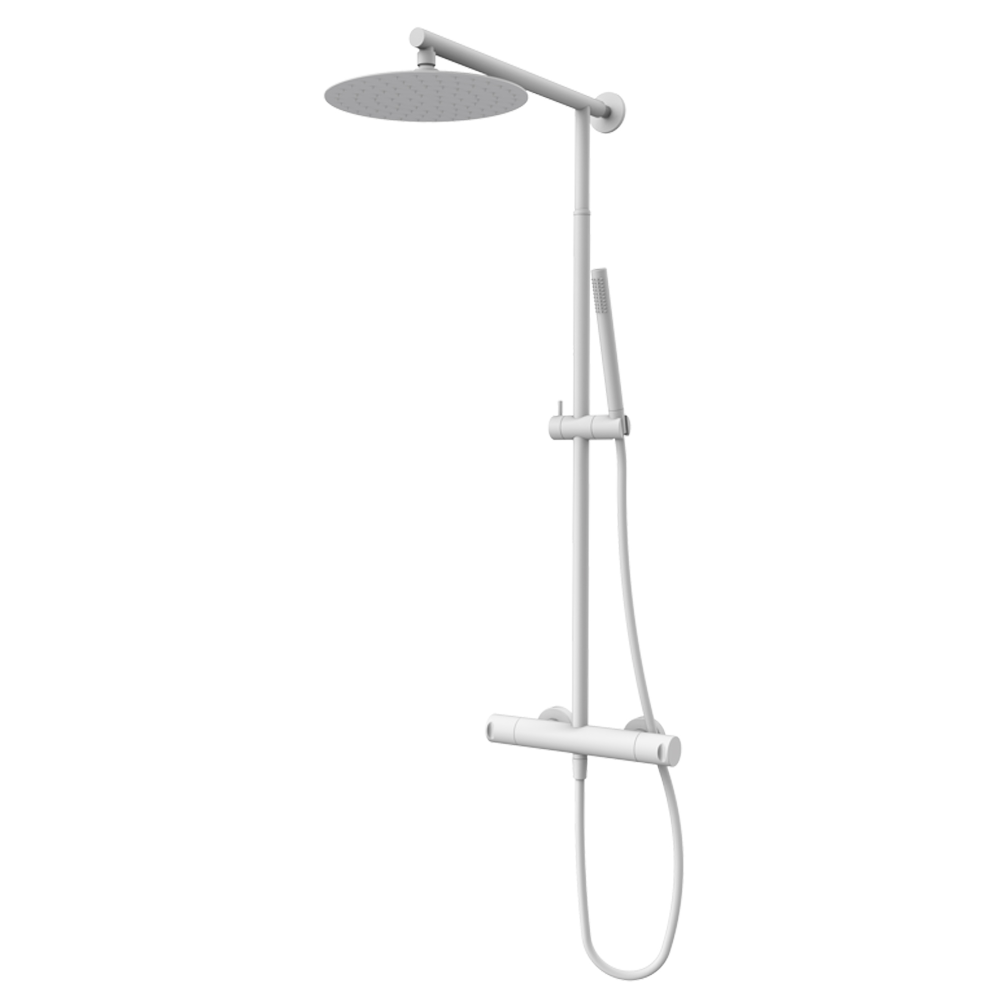 Brusesæt Kelver Hvid Mat med Termostat