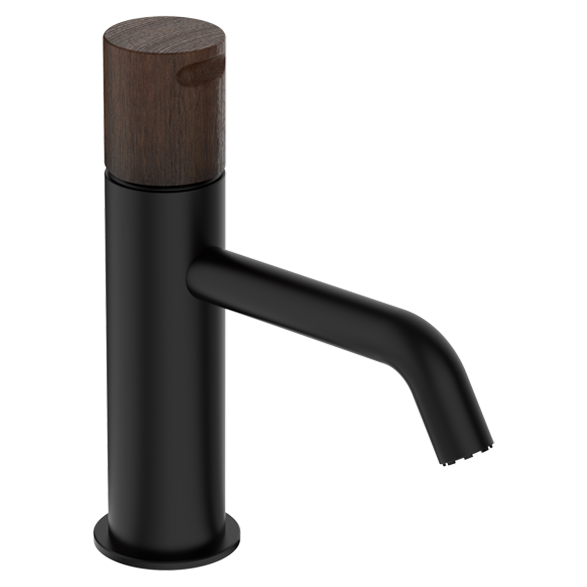 Håndvaskarmatur Kelver Sort-Nogal Mat