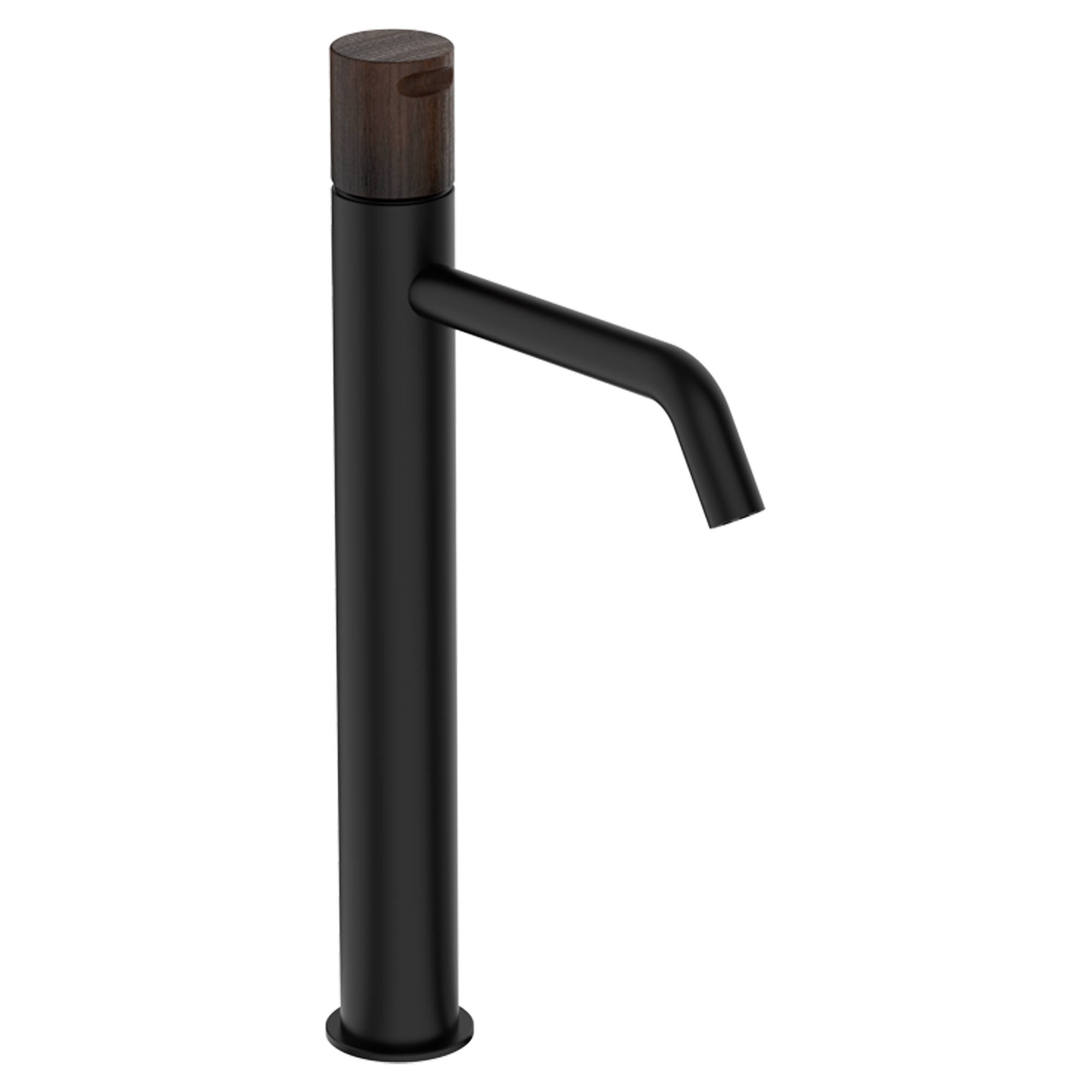 Håndvaskarmatur Kelver 31 cm Sort-Nogal Mat Høj