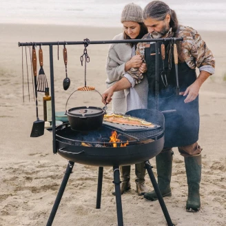 Barebones Sæt med Grillredskaber 4 Dele <strong>Cowboy</strong>  Sort