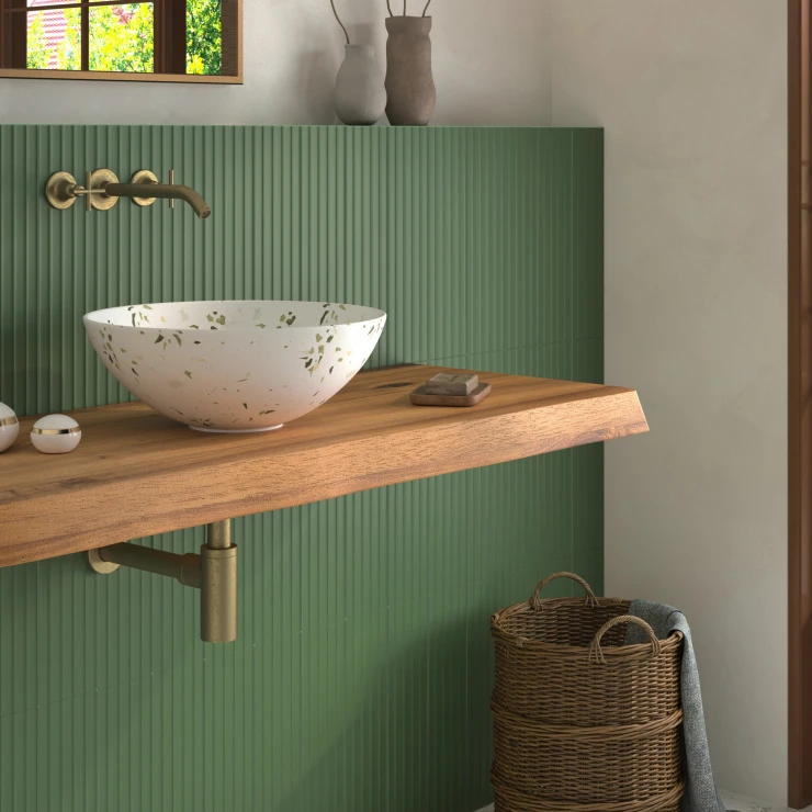 Dune Håndlavet Håndvask Fragmenta Verde 40 cm