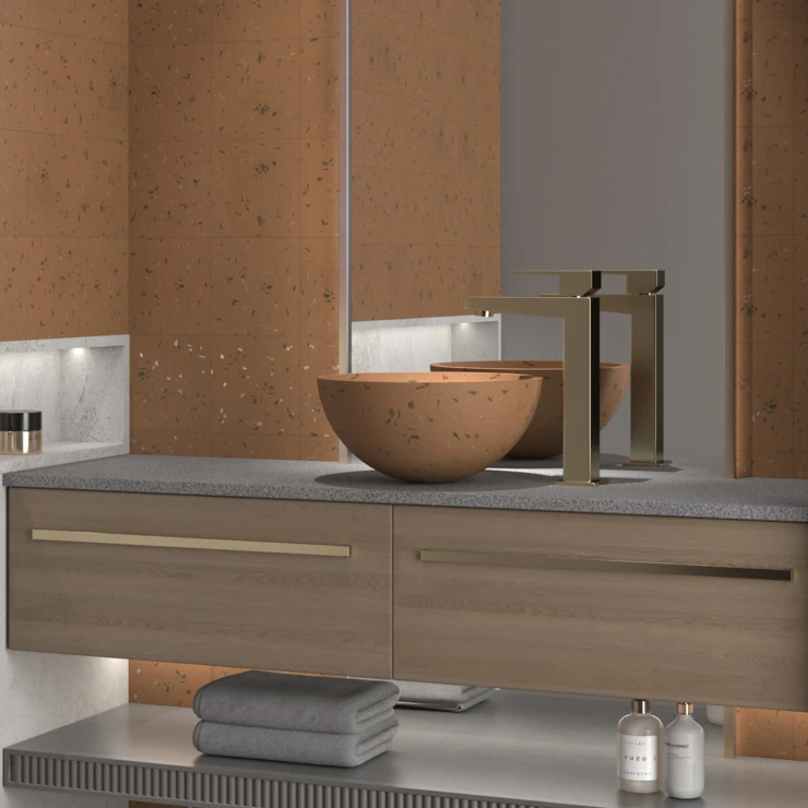 Dune Håndlavet Håndvask Fragmenta Terracota 40 cm