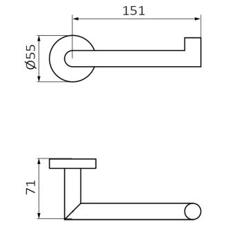 Toiletpapirholder <strong>Arven</strong>  15 cm Krom Mat