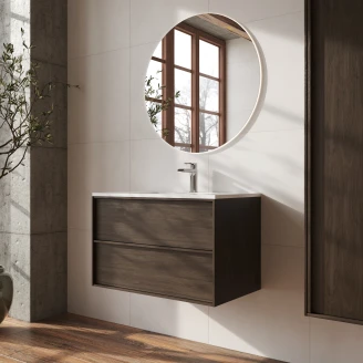 Underskab <strong>Ekskär</strong>  Efterår Mat 80 cm med Vask Hvid Blank