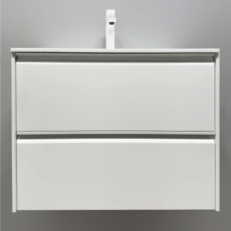 Underskab <strong>Tona</strong>  Hvid Mat 60 cm med Vask Hvid Blank