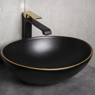 Håndvask <strong>Nuvia</strong>  Sort Mat 42x34 cm